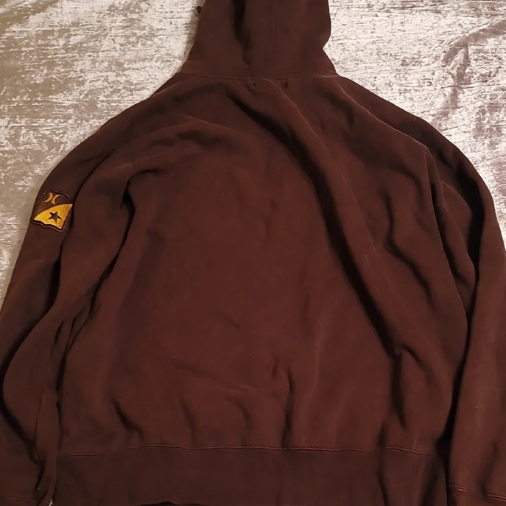 Hurley Brown Hoodie with Yellow Accents - Picture 5 of 8